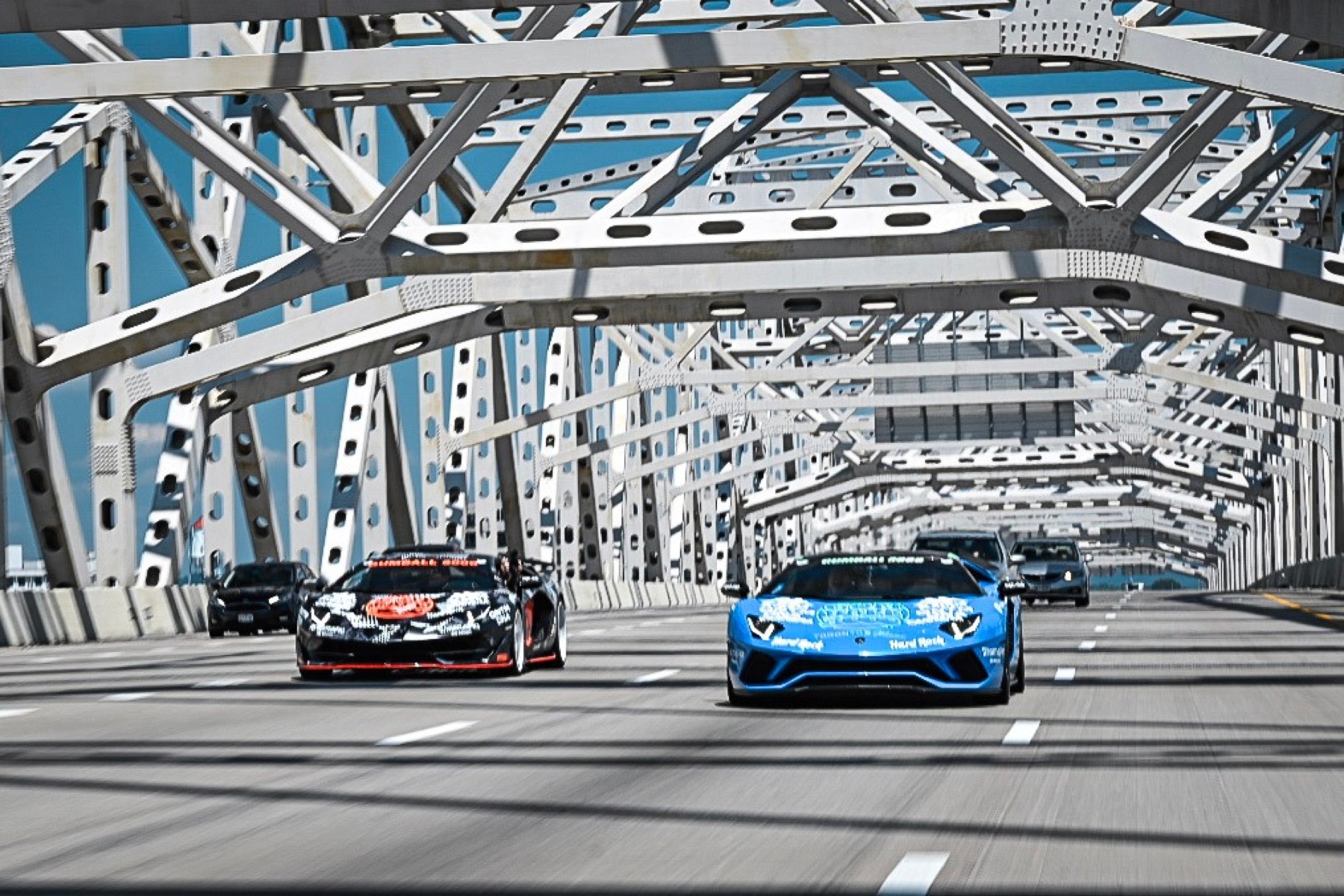 Porsche 911 GT3 Touring at speed during the Gumball 3000